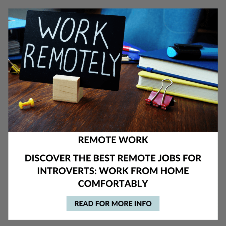 Discover the Best Remote Jobs for Introverts: Work from Home Comfortably