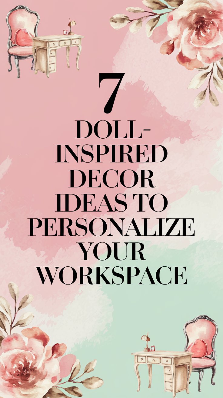 doll-inspired decor ideas for your workspace pin
